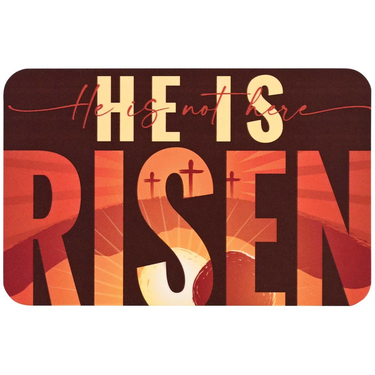 Pocketcard He Is Not There He Is Risen by Dicksons