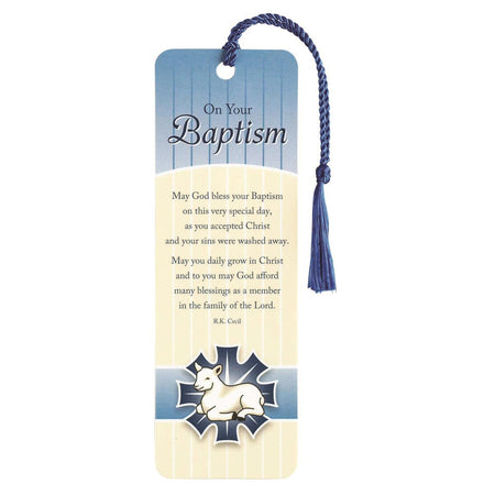 Bookmark Tassel BAPTISM PAPER 2x6 (BKMTL-269) by Dicksons