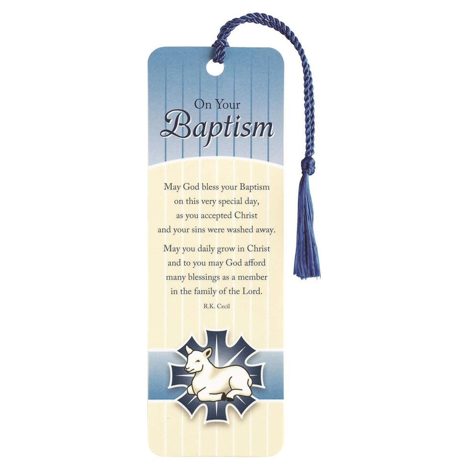 Bookmark Tassel BAPTISM PAPER 2x6 (BKMTL-269) by Dicksons