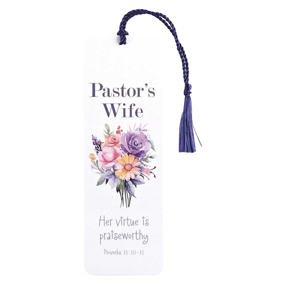 Tassel Bookmark Pastors Wife Floral by Dicksons