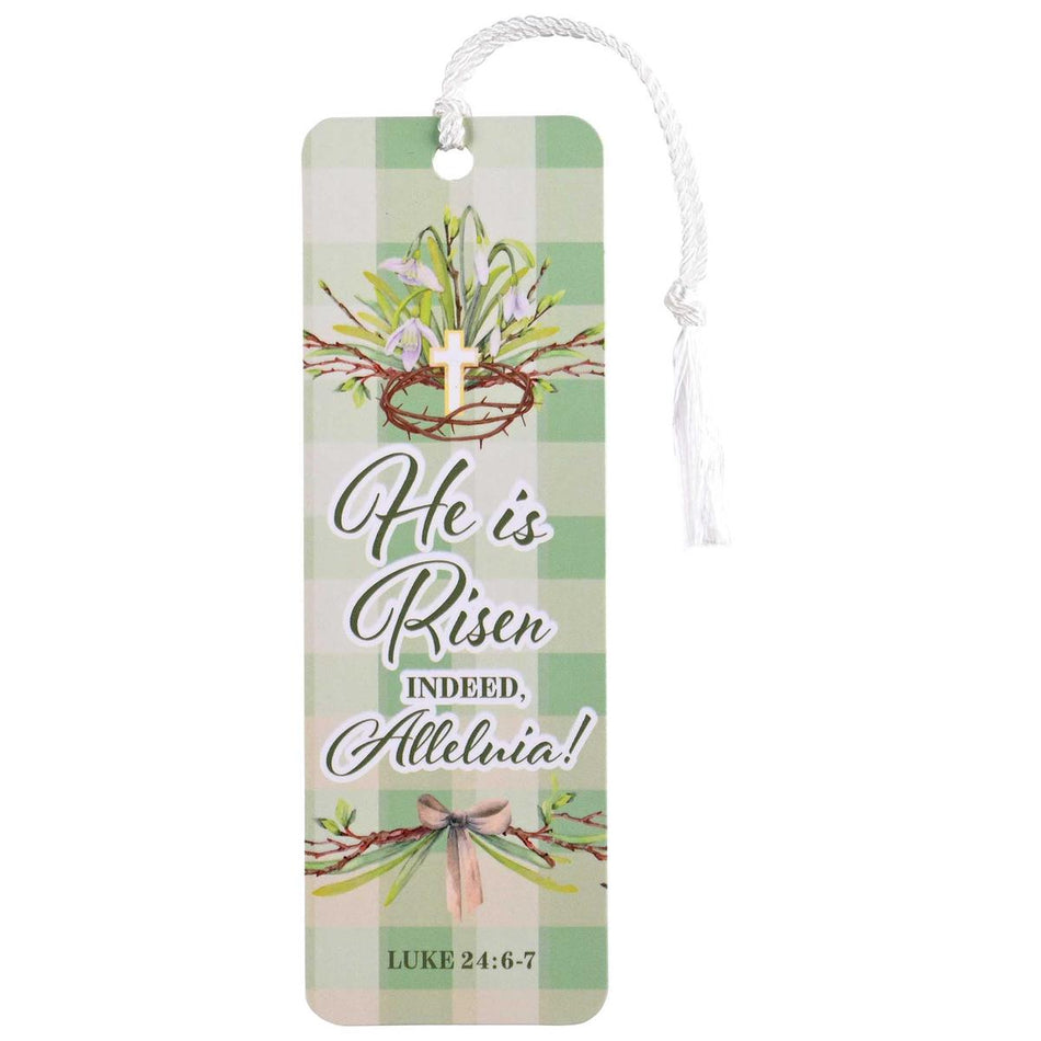 Tassel Bookmark Floral He Is Risen Crown by Dicksons