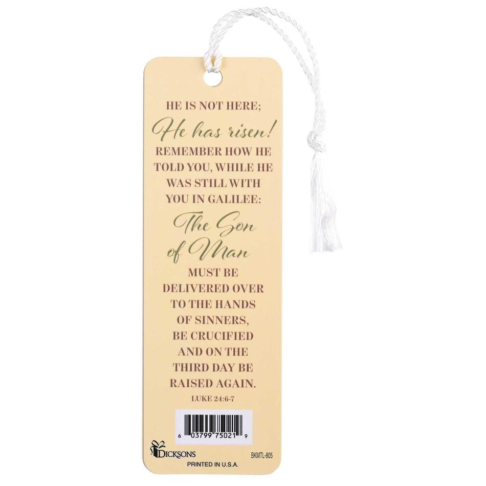 Tassel Bookmark Floral He Is Risen Crown by Dicksons, product view 2