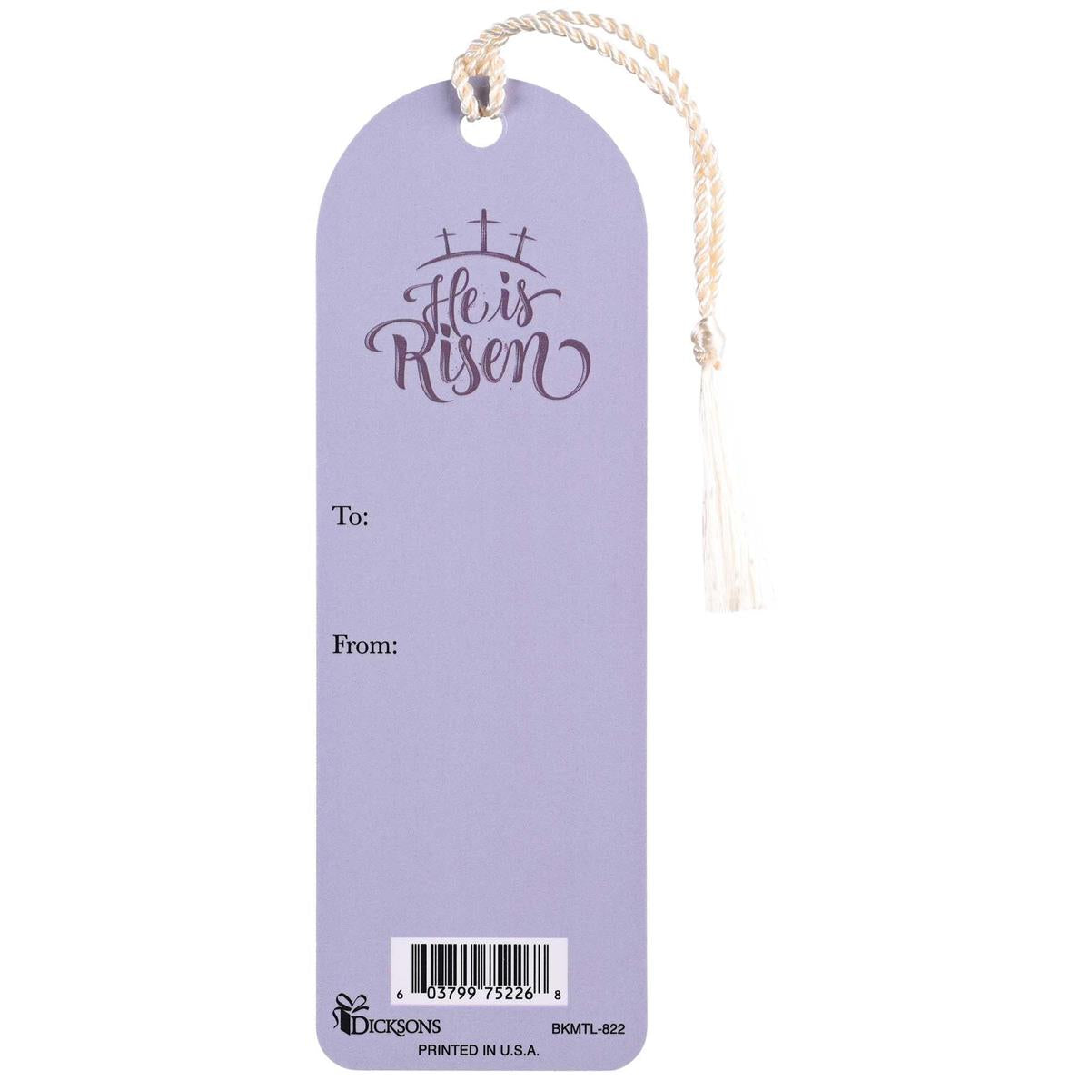 Tassel Bookmark He Is Risen Three Cross by Dicksons, product view 2