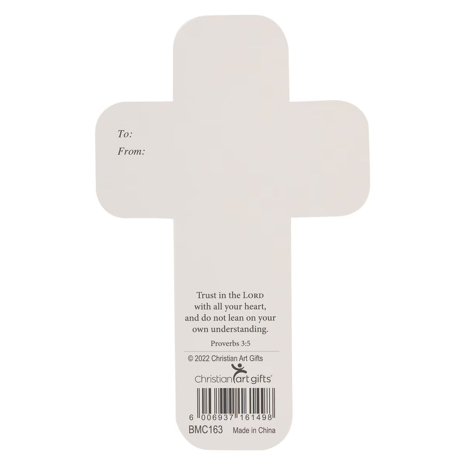 Way Dark Chocolate Brown Cross Bookmark Set - John 14:6