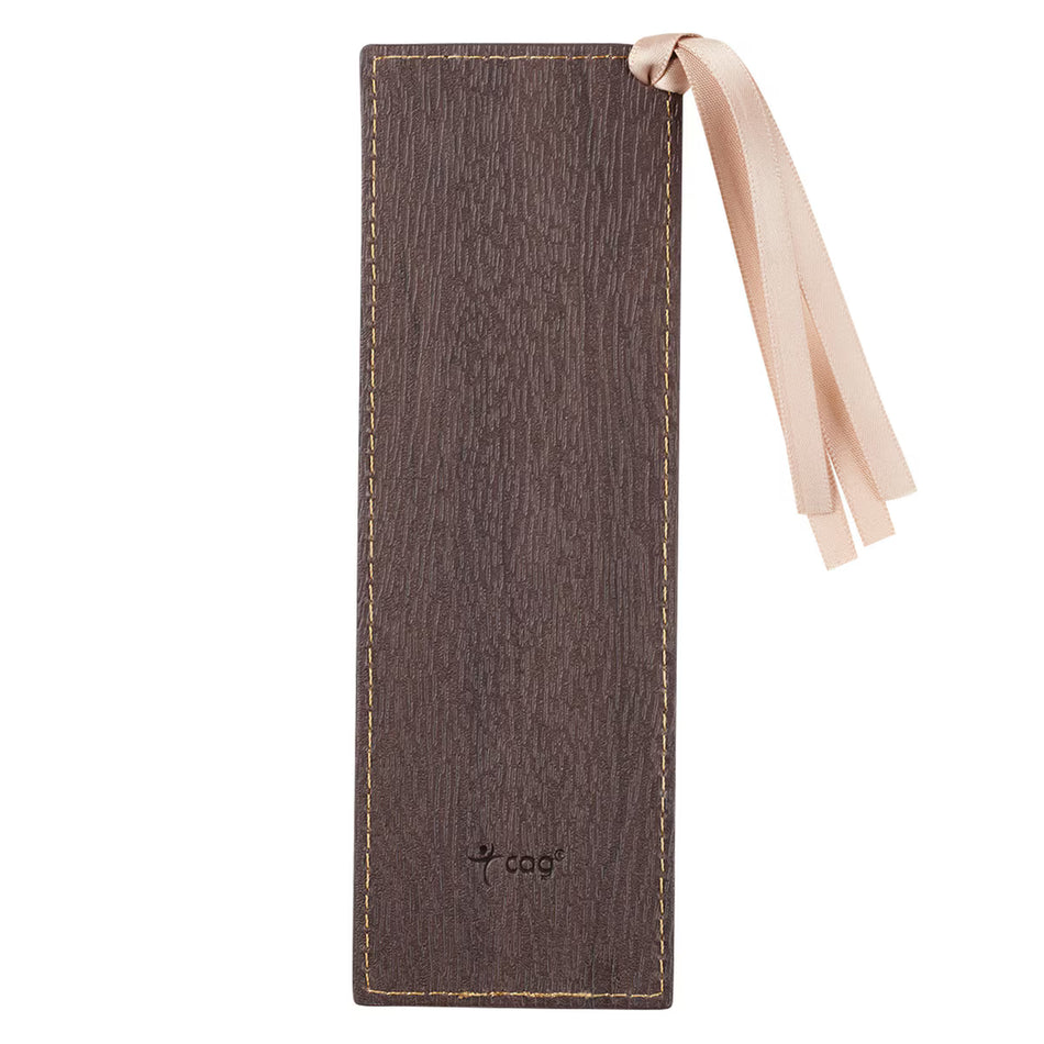 Blessed Is She Who Has Believed Faux Leather Bookmark - Luke 1:45