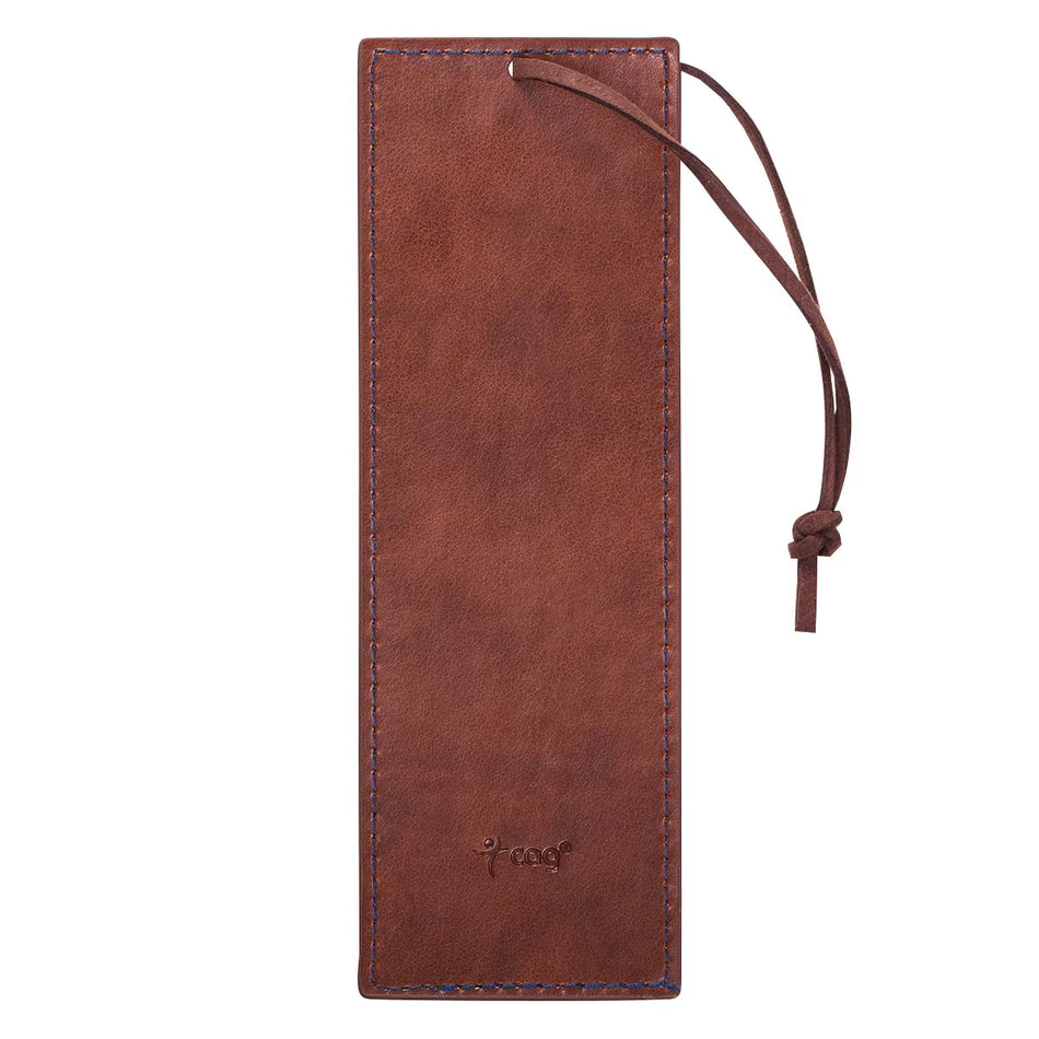 Faithful Servant Blue Faux Leather Bookmark - 2 Chronicles 15:7