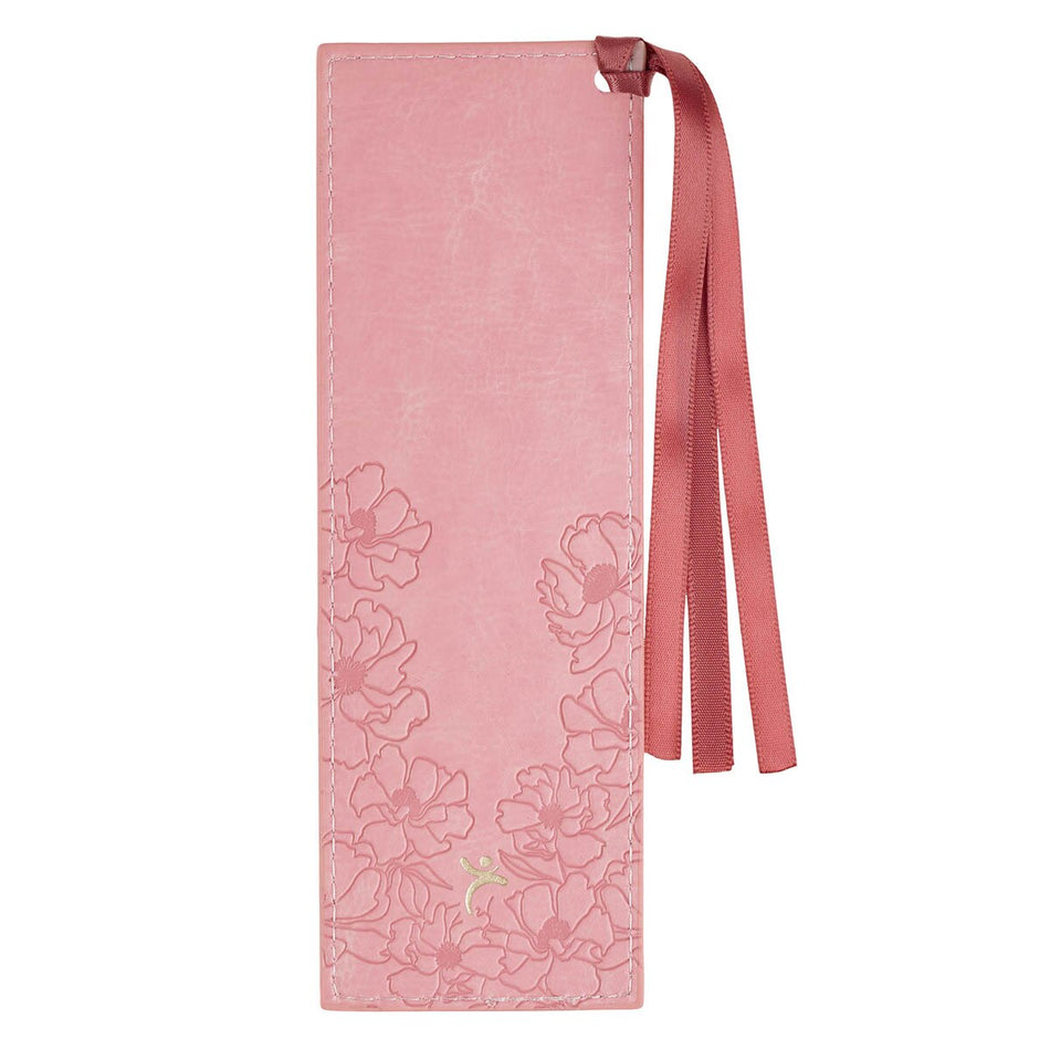 Amazing Grace Ballet Pink Faux Leather Bookmark by Christian Art Gifts, product view 2