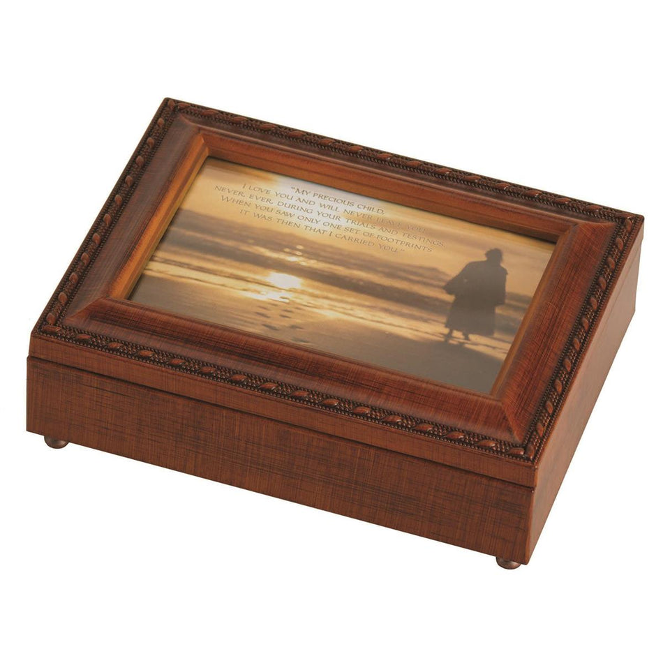Footprints Musical Keepsake Box by Dicksons