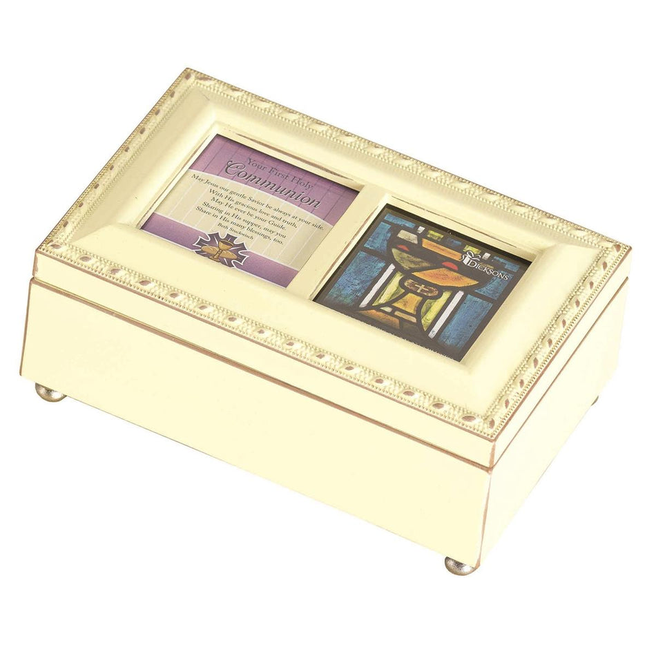 Petite Music Box Communion Ivory 6x4 by Dicksons