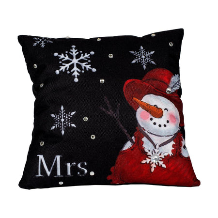 Mrs. Snowman Snowflake Throw Pillow by Dicksons