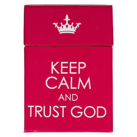 Keep Calm and Trust God Box of Blessings by Christian Art Gifts
