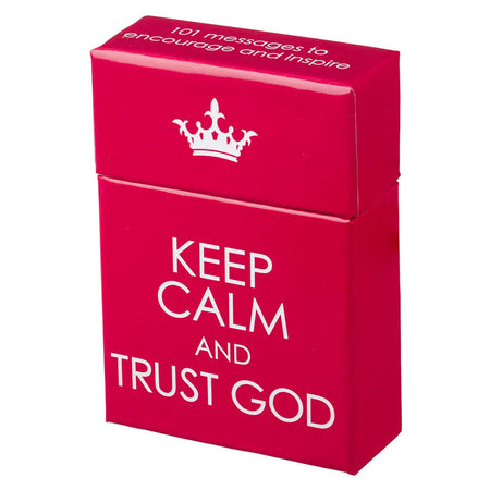 Keep Calm and Trust God Box of Blessings by Christian Art Gifts, product view 4