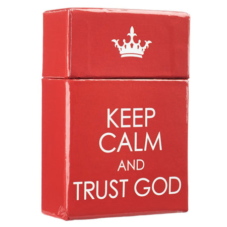 Keep Calm and Trust God Box of Blessings by Christian Art Gifts, product view 5