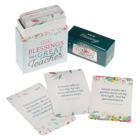 101 Blessings for a Great Teacher Box of Blessings by Christian Art Gifts, product view 4