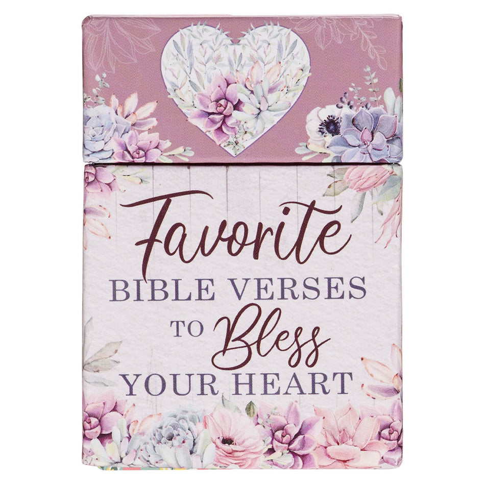 Favorite Bible Verses to Bless Your Heart Box of Blessings by Christian Art Gifts