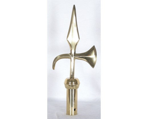 Metal Battle Axe Ornament w/ Ferrule