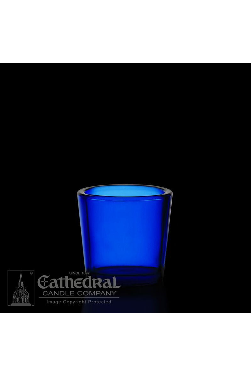 Blue 10 Hour Votive Glasses - YS200-DB by Anchor Christian Distributors