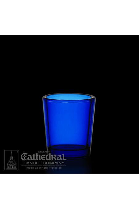 Blue 15 Hour Votive Glasses - YS202-DB by Anchor Christian Distributors