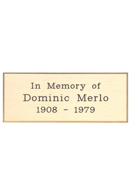 Brass Memorial Plates