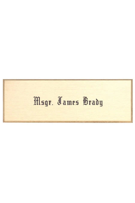 Brass Memorial Plates