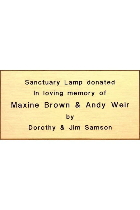 Brass Memorial Plates