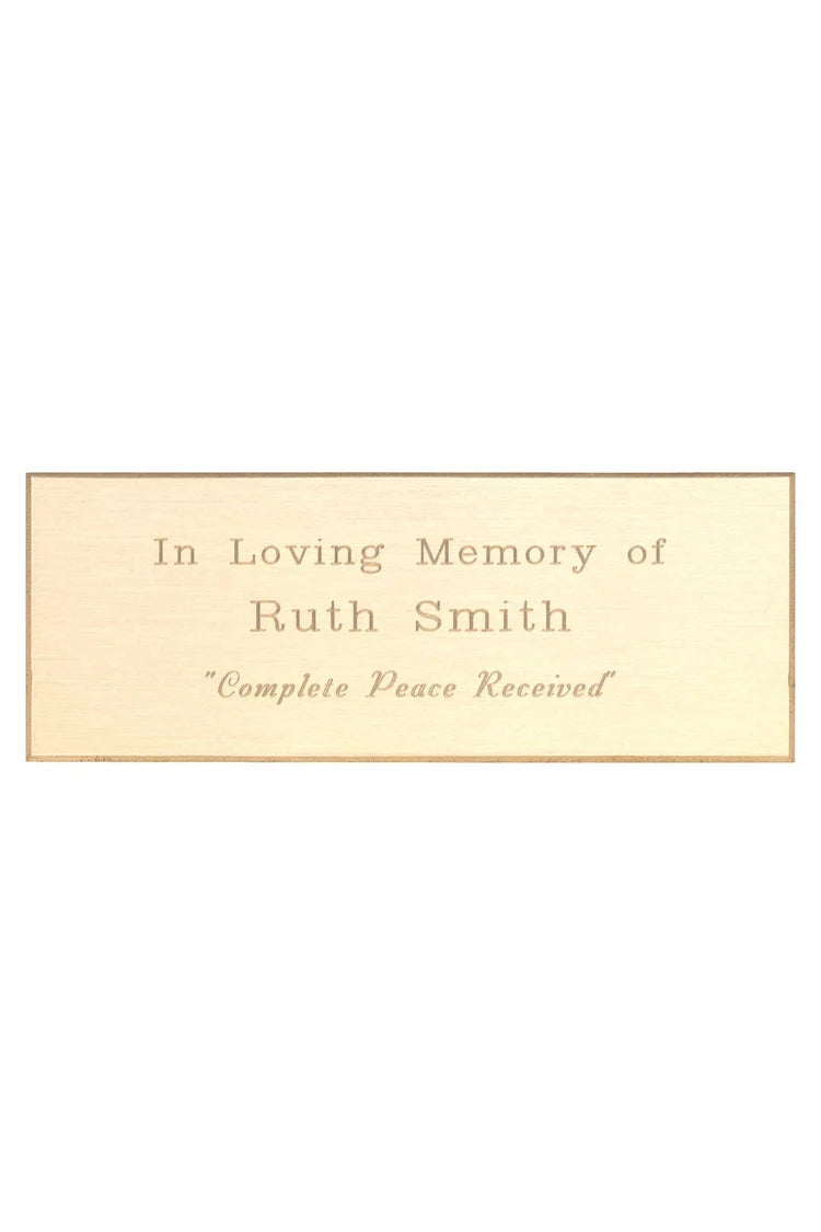 Brass Memorial Plates