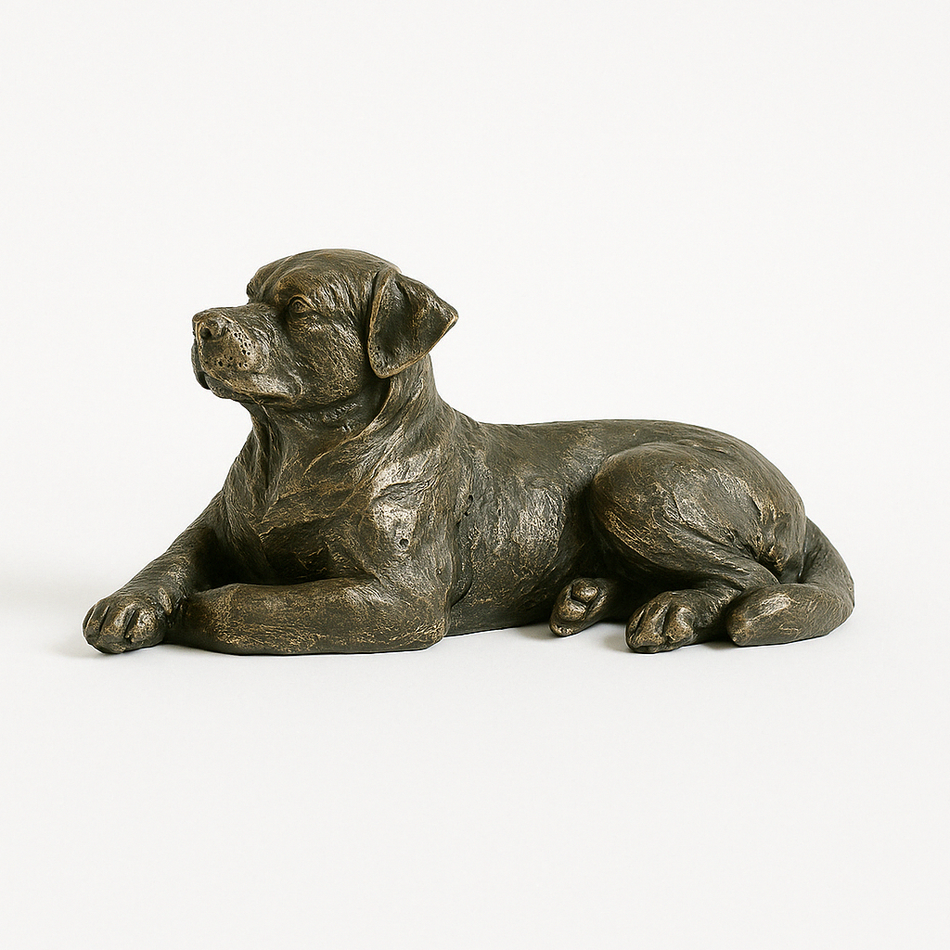 “Faithful Companion” 17" Bronze Dog Statue