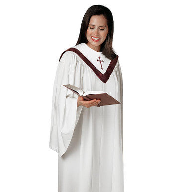 Tempo Choir Robe -White