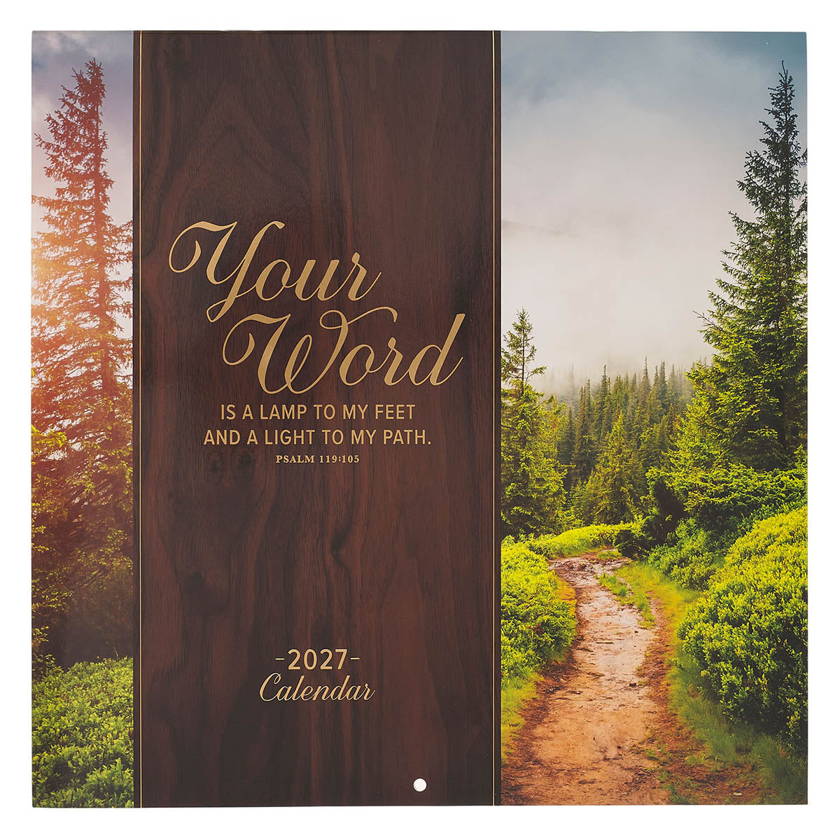 2027 Your Word Large Wall Calendar - Psalm 119:105 by Christian Art Gifts