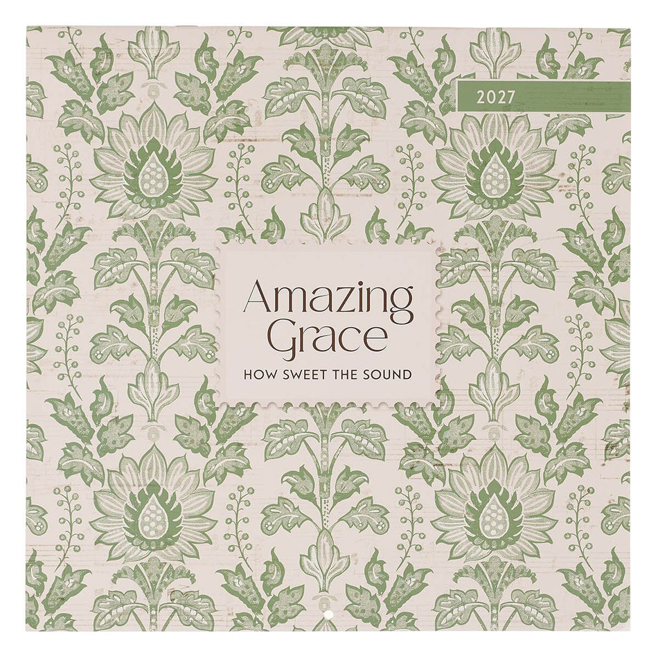 2027 Amazing Grace Large Wall Calendar by Christian Art Gifts