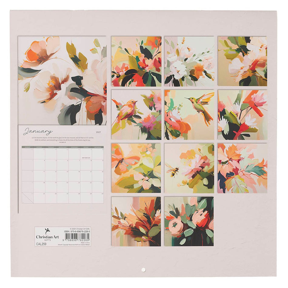 2027 Everything Beautiful Large Wall Calendar - Ecclesiastes 3:11 by Christian Art Gifts, product view 2