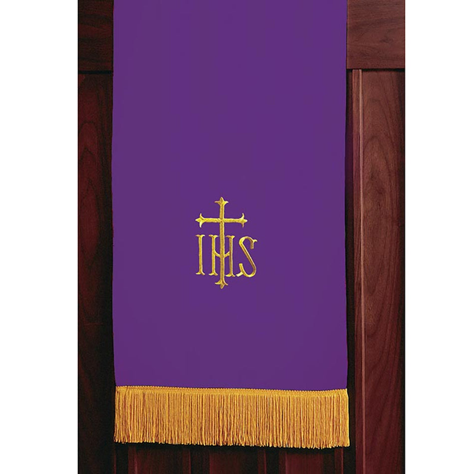 Reversible Pulpit Scarf - Hunter Green/Purple