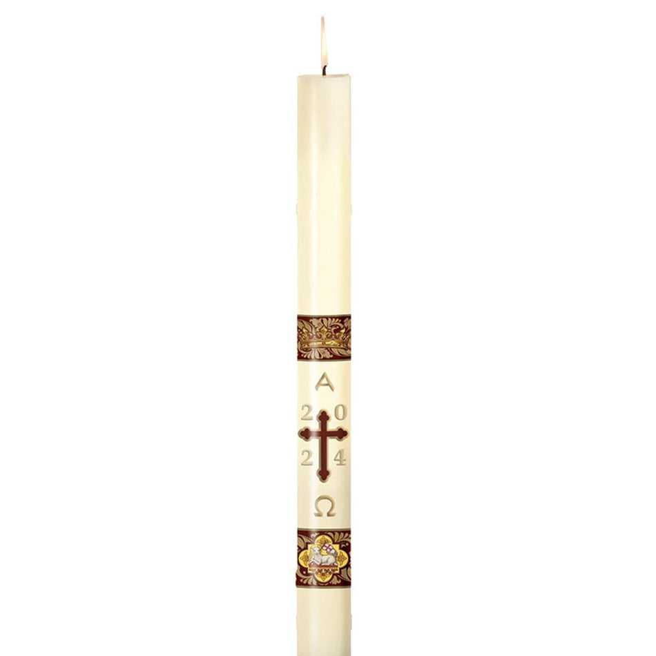 No 4 Agnus Dei Paschal Candle