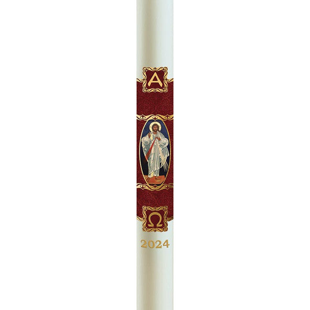 No 9 Christus Rex Paschal Candle