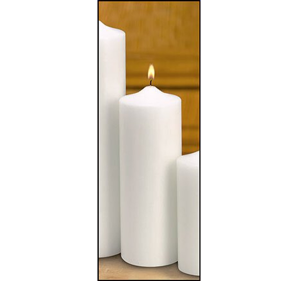 Plain Memorial Pillar Candle