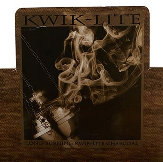 Kwik-Lite Charcoal Display - 10 Tabs/Foil, 10 Foils/Box, 10 Boxes/Carton (1,000 Tabs)