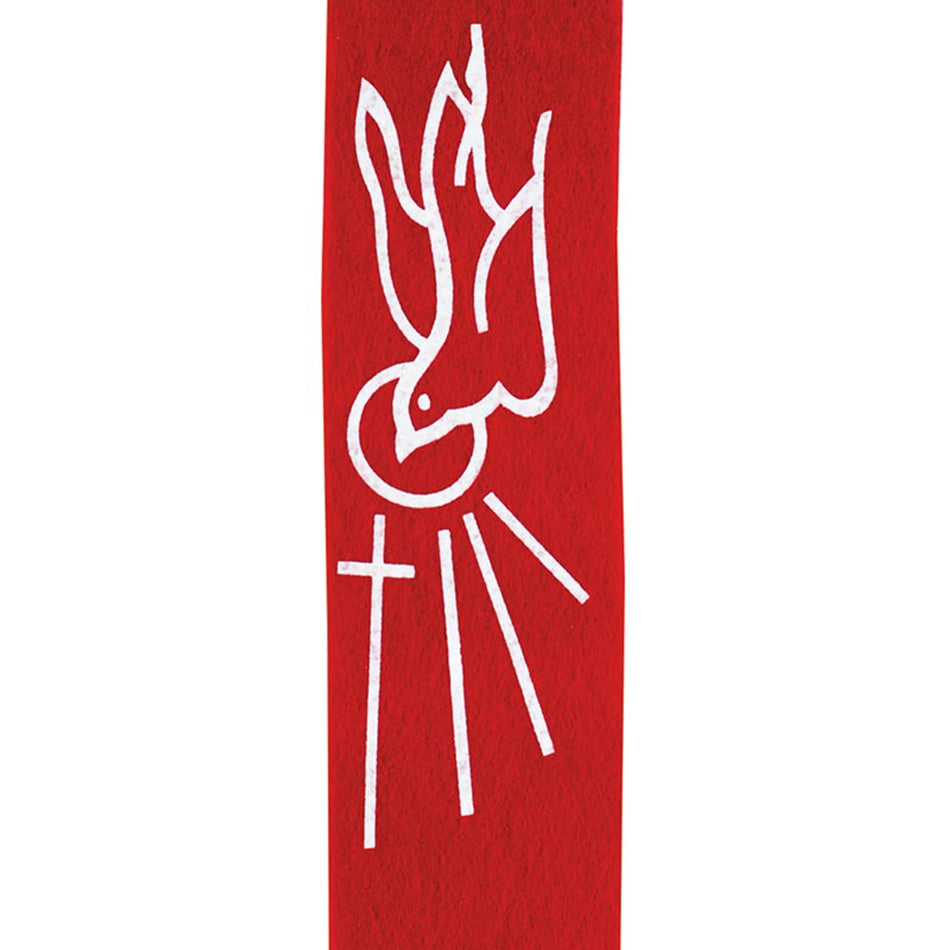 Keepsake Confirmation Stole - Descending Dove - Red