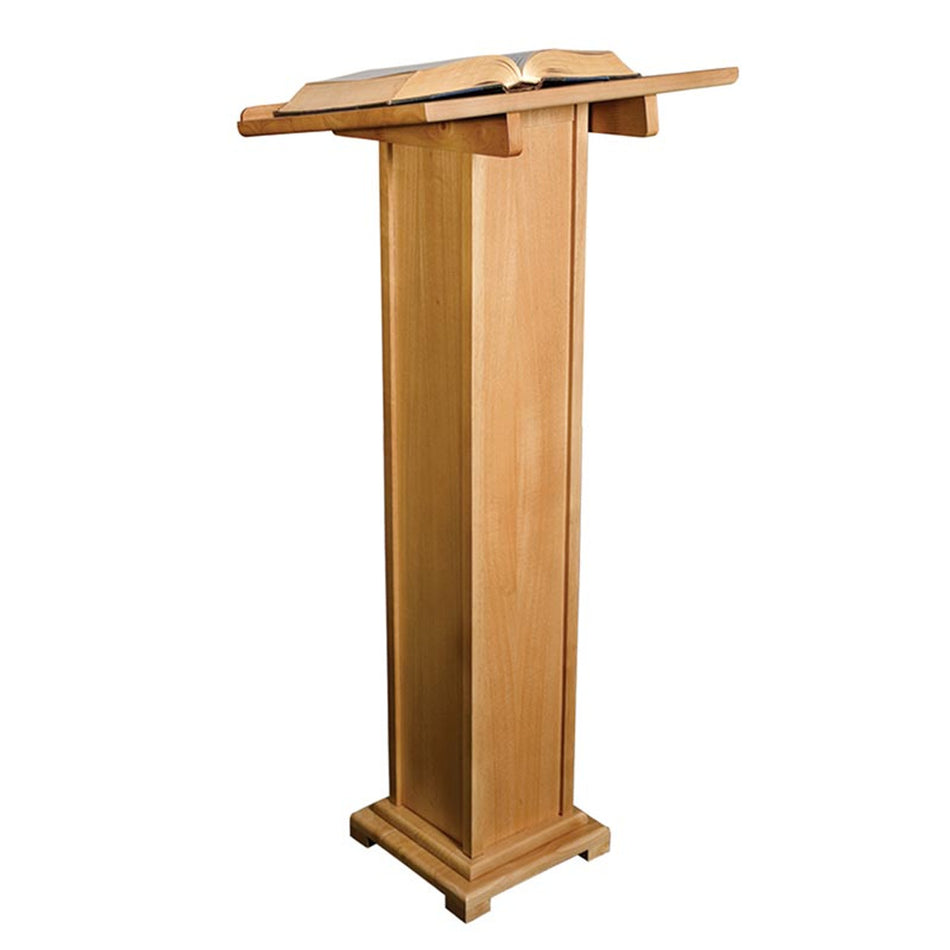 Robert Smith Square Base Lectern Walnut or Pecan Stain