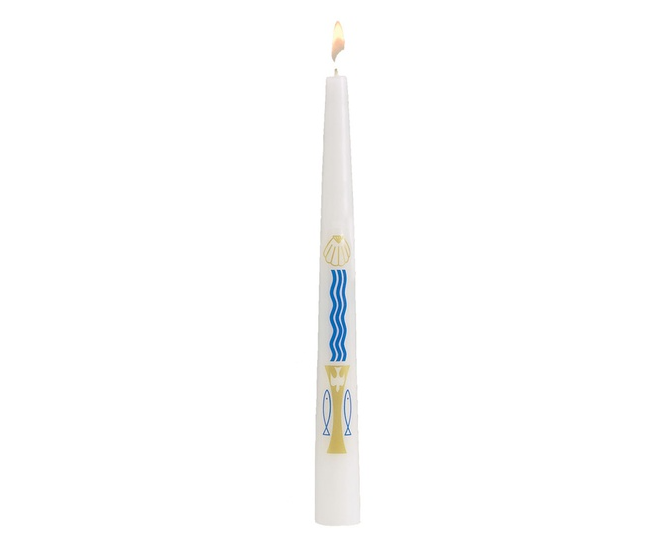 Will & Baumer Baptism by Water and the Holy Spirit Candle - Case of 24