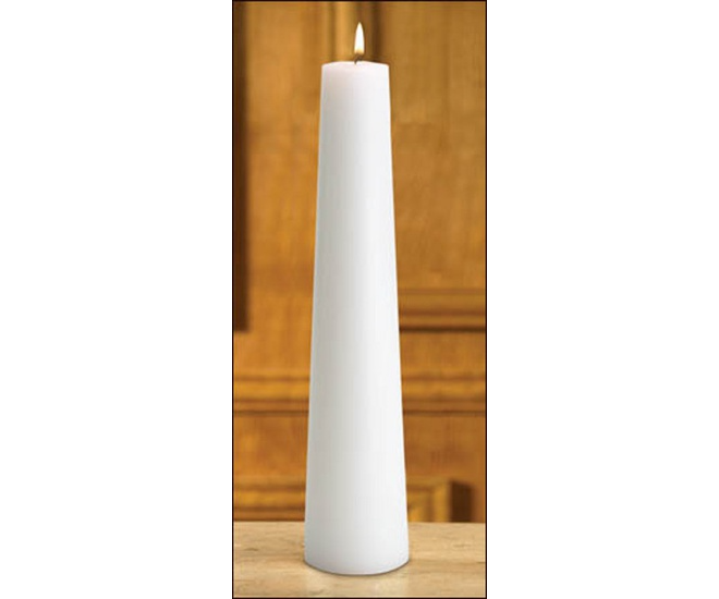 Plain Conical Christ Candle