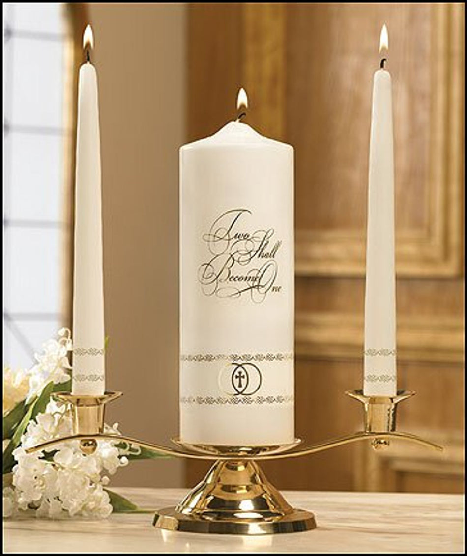 Two Shall Become One - Wedding Unity Candle