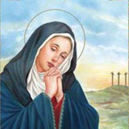 Our Lady of Sorrows Laminated Holy Card | Prayer to the Mother of Sorrows – Pack of 25
