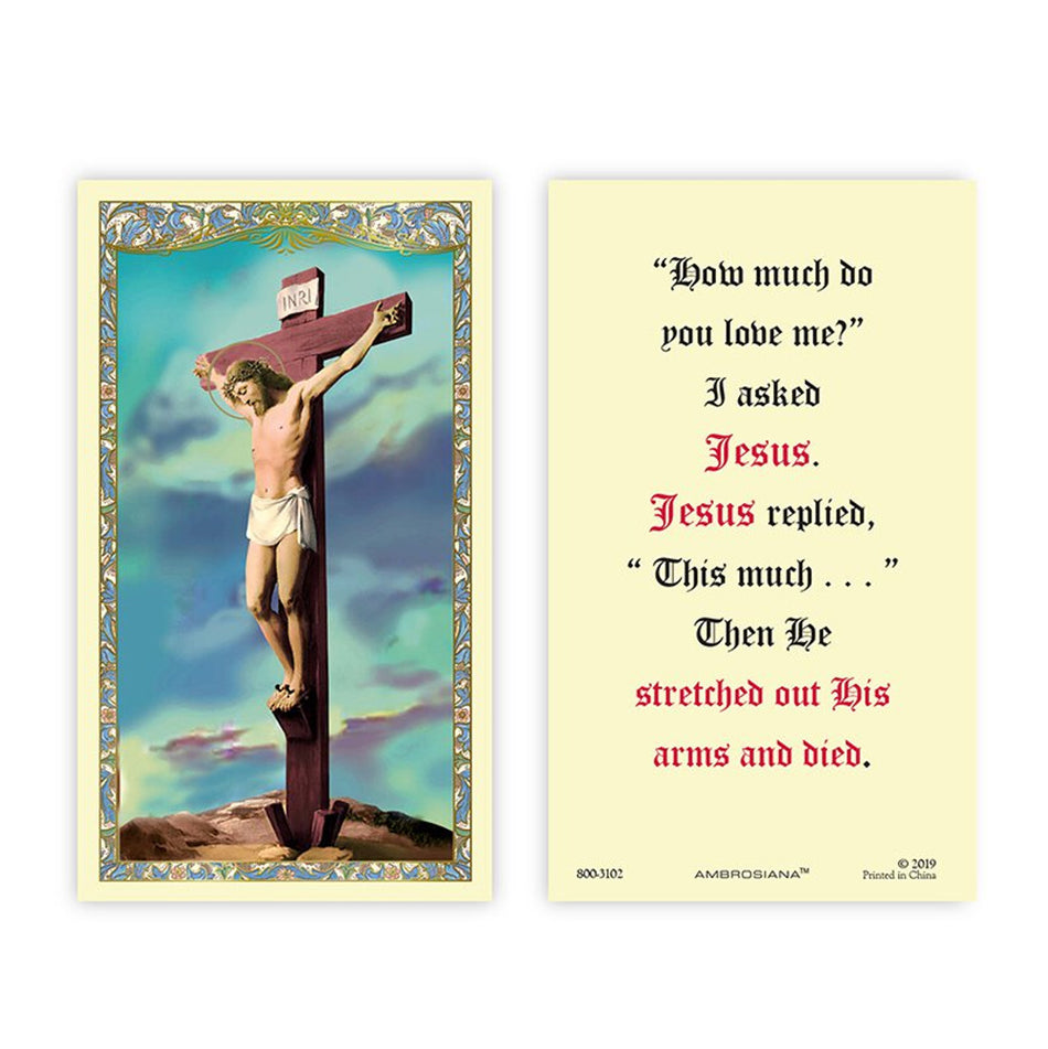 Divine Mercy Laminated Holy Card | “Jesus, I Trust in You” – Pack of 25