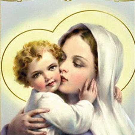 Madonna & Child Laminated Holy Card | Prayer of St. Aloysius to the Blessed Mother – Pack of 25