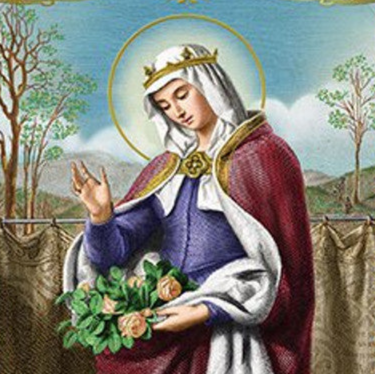 Saint Elizabeth of Hungary Laminated Holy Card | Prayer to Saint Elizabeth – Patroness of Widows – Pack of 25