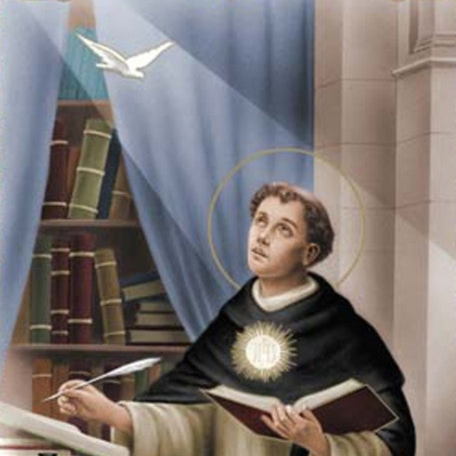 Saint Thomas Aquinas Laminated Holy Card | “A Student’s Prayer” – Pack of 25
