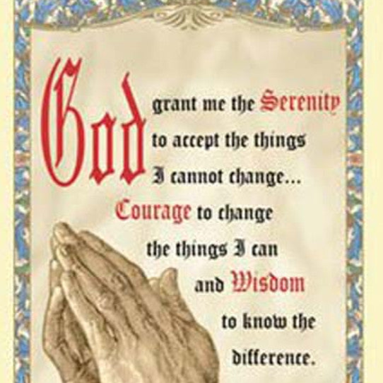Serenity Prayer Laminated Holy Card | The Difference Poem – Pack of 25