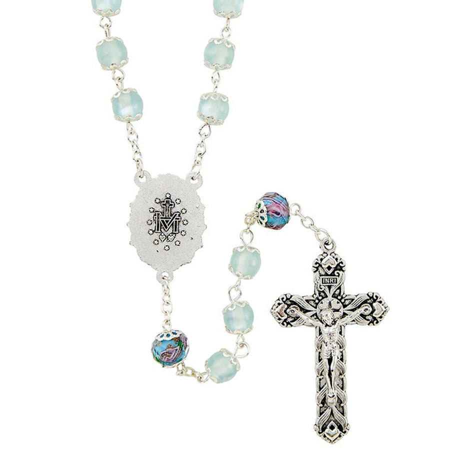 Paola Carola Miraculous Rosary - Sapphire