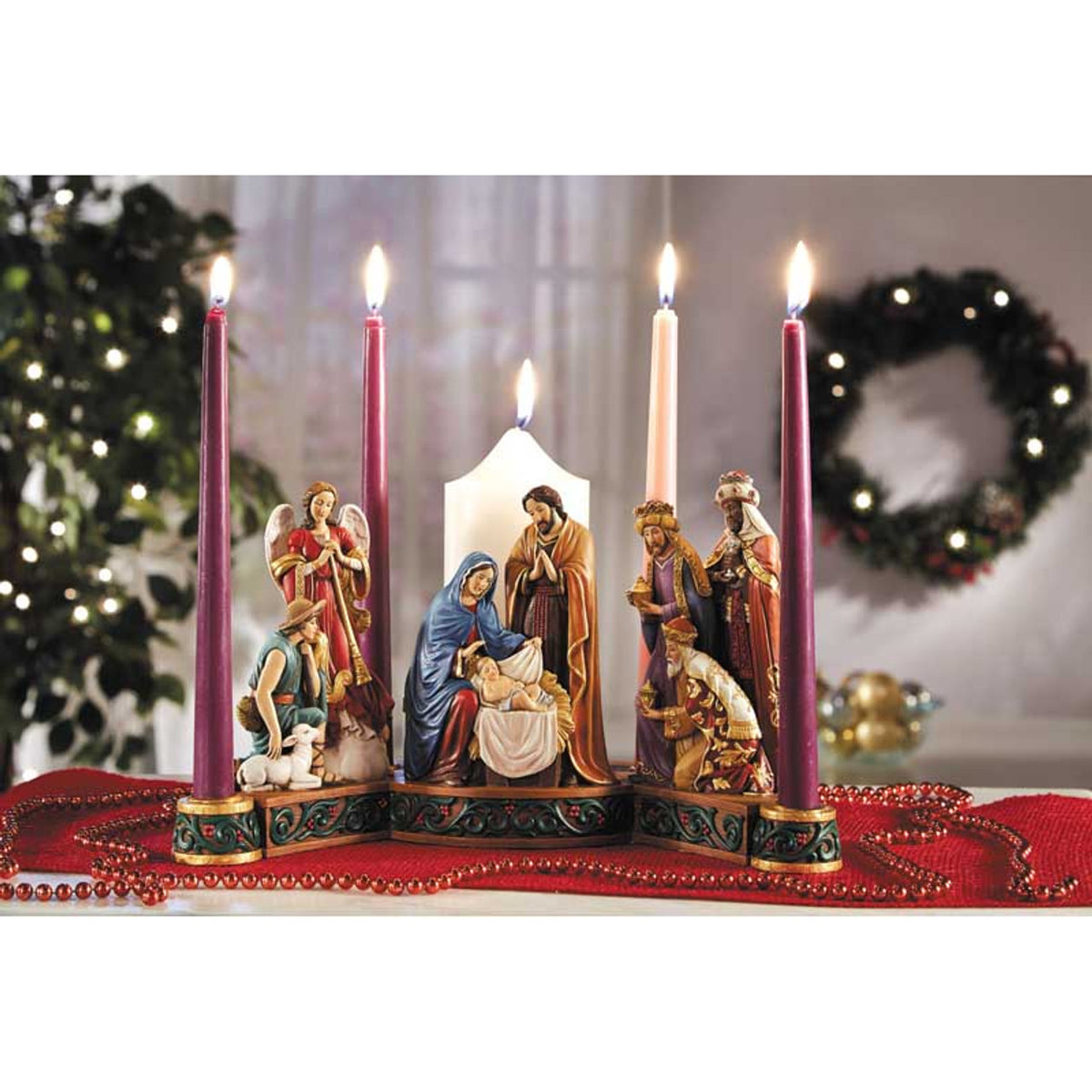 Nativity Advent Candleholder by Christian Brands