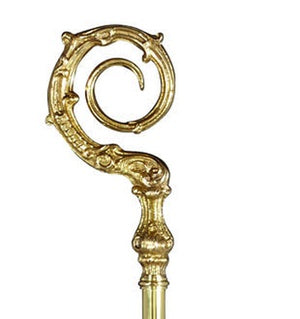 Brass Crozier w/ Staff